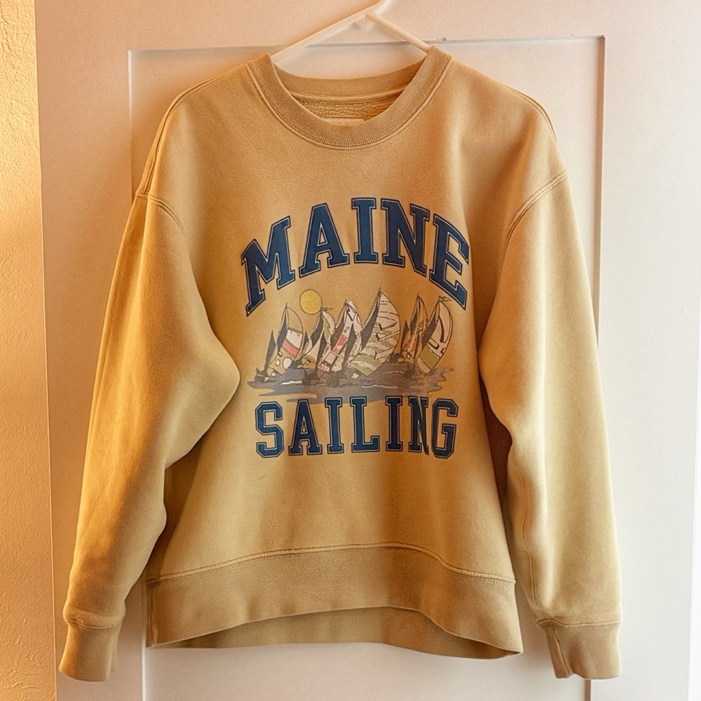 Abercrombie & Fitch Tan Maine Sailing Sweatshirt